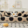 Milk Velvet Sofa Cover Furniture Non-slip Protecti
