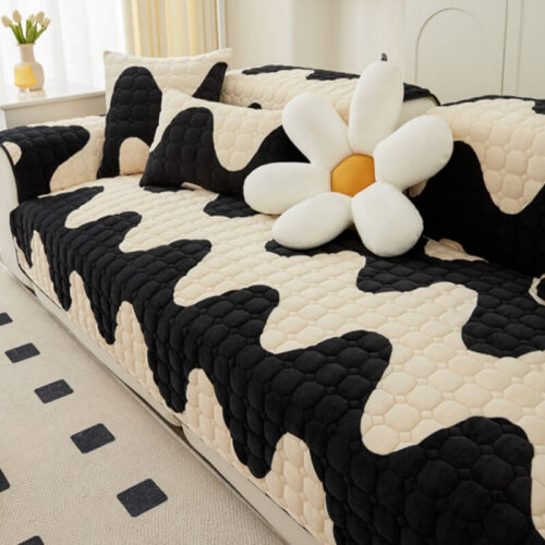 Milk Velvet Sofa Cover Furniture Non-slip Protecti