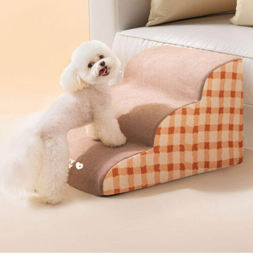 Plain Pattern Pet Climbing Ladder Removable Dog St