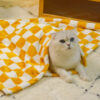 Stylish Chequered Flannel Pet Blanket Dog & Cat Bl