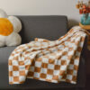 Stylish Chequered Flannel Pet Blanket Dog & Cat Bl