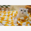 Stylish Chequered Flannel Pet Blanket Dog & Cat Bl