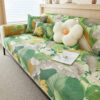 Tropical Leaves Cooling Non-slip Sectional Couch C