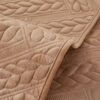 Warm Crystal Velvet Wheat Embroidery Non-Slip Couc