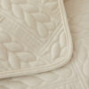 Warm Crystal Velvet Wheat Embroidery Non-Slip Couc