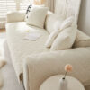 Warm Crystal Velvet Wheat Embroidery Non-Slip Couc