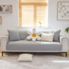 Weave Pattern Cotton Quilted Sectional Couch Cover