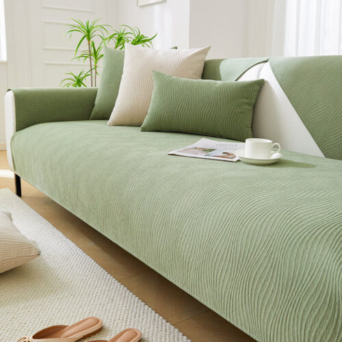 Wood Grain Texture Soft Chenille Anti-scratch Couc