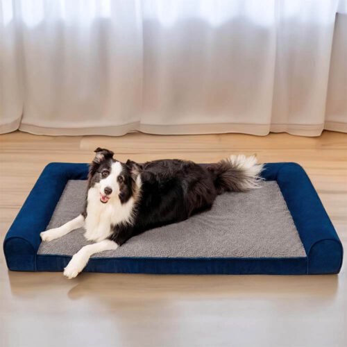 Faux Fleece & Suede Full Support Orthopedic Dog Be