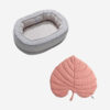 Leaf Shape Dog Blanket With Donut Dog Bed Luxury D
