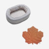 Leaf Shape Dog Blanket With Donut Dog Bed Luxury D