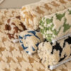 Houndstooth Plush Mat Furniture Protection Anti-Sl