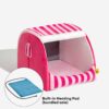 Trendy Striped House Orthopedic Dog Bed - Cozy Hid