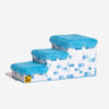 Retro Pixel Handcrafted Foldable Pet Stairs With S