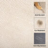 All-Season Chenille Dual-layer Removable Sponge Or