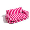 Trendy Striped Faux Lambswool Double Layer Dog & C